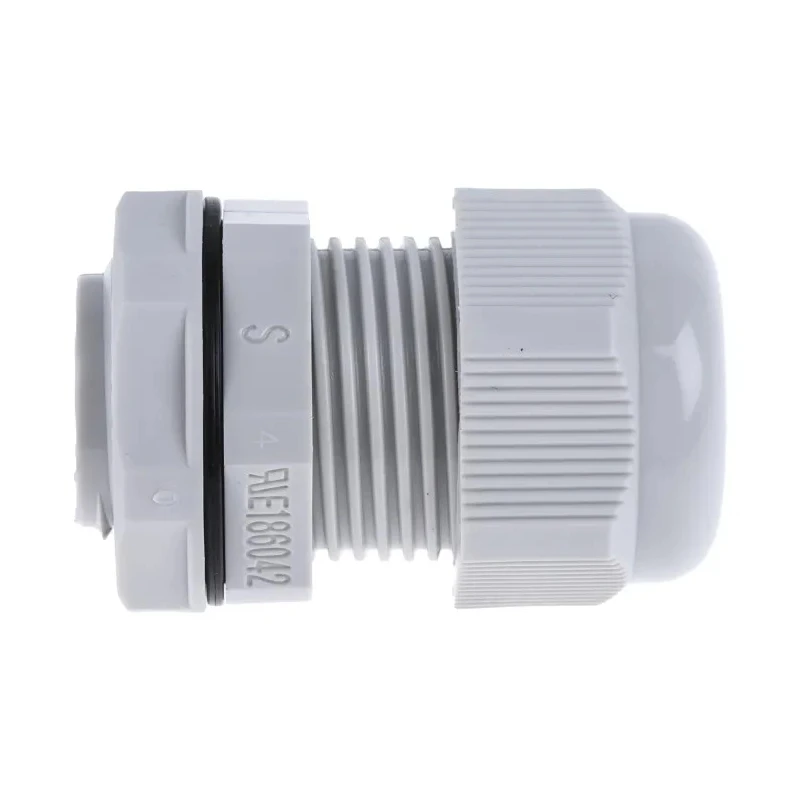 RS PRO Grey Polyamide 66 Cable Gland, M20 Thread, 10 mm Min. Cable Diameter, 14 mm Max. Cable Diameter, IP68, UL 822-9757