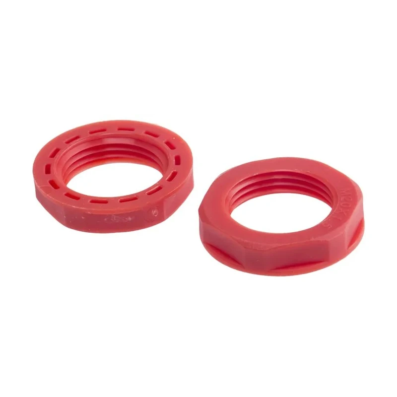 RS PRO Red Polyamide 66 Cable Gland Locknut M20 Thread IP68 822-9820
