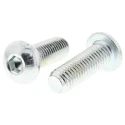 RS PRO Bright Zinc Steel Hex Socket Button Screw, Hex Drive, M10 Thread, 30 mm Length 822-9224