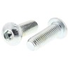 RS PRO Bright Zinc Steel Hex Socket Button Screw, Hex Drive, M10 Thread, 30 mm Length 822-9224