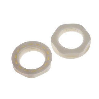 RS PRO White Polyamide 66 Cable Gland Locknut M20 Thread, IP68 822-9814