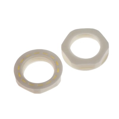RS PRO White Polyamide 66 Cable Gland Locknut M20 Thread, IP68 822-9814