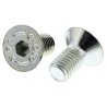 RS PRO Bright Zinc Steel Hex Socket Countersunk Screw, Hex Drive, M10 x 20 mm 822-9262