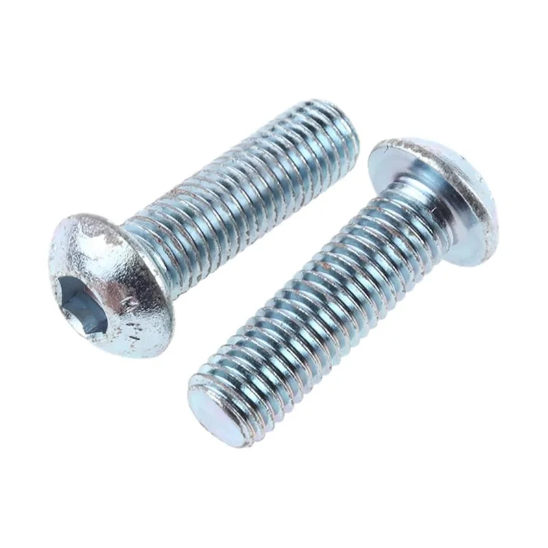 RS PRO Bright Zinc Steel Hex Socket Button Screw M12 x 40 mm 822-9259