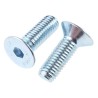 RS PRO Bright Zinc Steel Hex Socket Countersunk Screw M10 Thread Size 30 mm Length 10.9 Grade Steel 822-9274