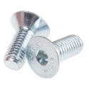 RS PRO Bright Zinc Steel Hex Socket Countersunk Screw M10 x 25 mm 822-9271