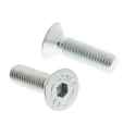RS PRO Bright Zinc Steel Hex Socket Countersunk Screw, Hex, M10 x 35 mm 822-9278
