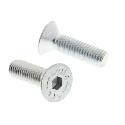 RS PRO Bright Zinc Steel Hex Socket Countersunk Screw, Hex, M10 x 35 mm 822-9278