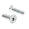 RS PRO Bright Zinc Steel Hex Socket Countersunk Screw, Hex, M10 x 35 mm 822-9278