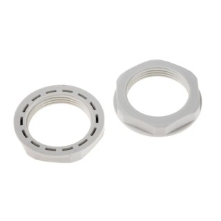 RS PRO Grey Polyamide 66 Cable Gland Locknut PG21 Thread IP68 PG21