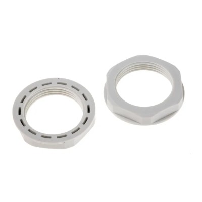 RS PRO Grey Polyamide 66 Cable Gland Locknut PG21 Thread IP68 PG21