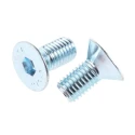 RS PRO Bright Zinc Steel Hex Socket Countersunk Screw, Hex, M12 x 25 mm 822-9284