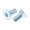 RS PRO Bright Zinc Steel Hex Socket Countersunk Screw, Hex, M12 x 25 mm 822-9284