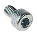 RS PRO Bright Zinc Steel Hex Socket Cap Screw M4 x 6 mm 822-9322