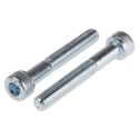 RS PRO Bright Zinc Steel Hex Socket Cap Screw M5 x 35 mm 822-9325