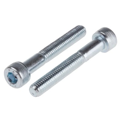 RS PRO Bright Zinc Steel Hex Socket Cap Screw M5 x 35 mm 822-9325
