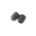 RS PRO Steel M5 x 6 mm Grub Screw Plain Cup DIN 916 Black 822-9338