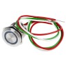 RS PRO Capacitive Switch Momentary NC Illuminated Green IP68 Polycarbonate Brass 823-2763
