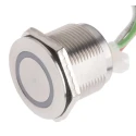 RS PRO Capacitive Switch Latching NO Illuminated Blue 1.5A 5-30V DC IP68 Brass 823-2766