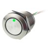 RS PRO Capacitive Switch Momentary NO Illuminated Red Green IP68 Brass 823-2794