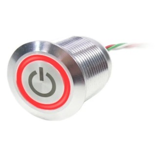 RS PRO Capacitive Switch Latching NC Illuminated Red Green IP68 Polycarbonate Brass 8232738P