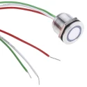 RS PRO Capacitive Switch Momentary Normally Open Illuminated Green LED IP68 Brass 5-30V DC 1.5A 823-2769