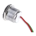 RS PRO Capacitive Switch Momentary Normally Open Illuminated Green LED IP68 Brass 5-30V DC 1.5A 823-2769