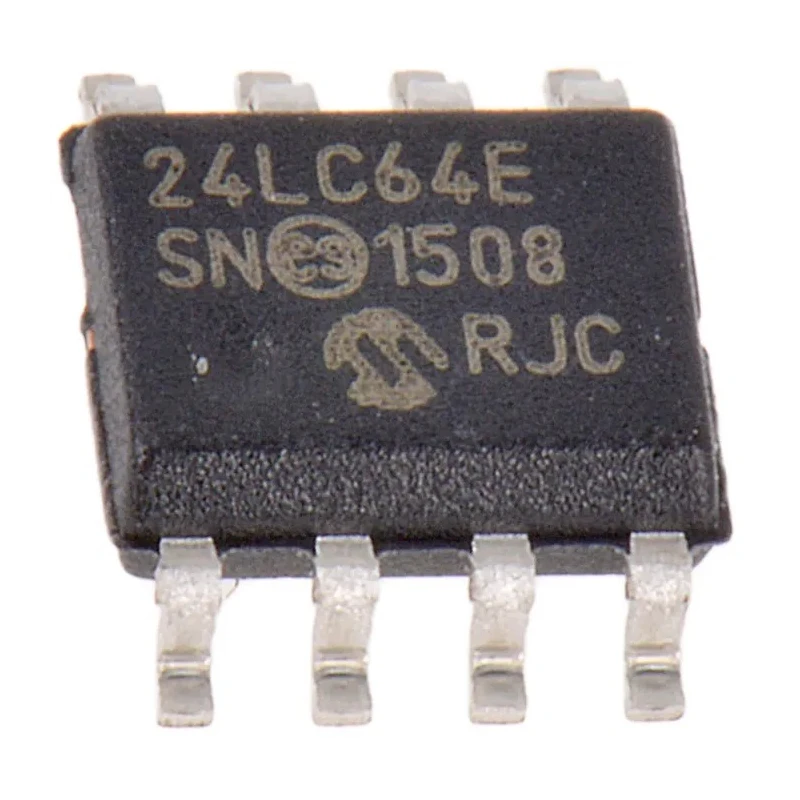 Microchip 64 kB EEPROM 900 ns 8-Pin SOIC Serial-I2C 24LC64-E/SN