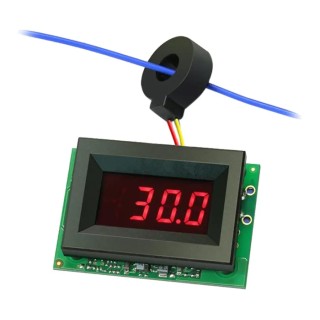 Murata Power Solutions Digital Ammeter 50 A AC, True RMS, Cutout 35.56 mm x 53.34 mm, ±0.4 % Accuracy ACA-20RM-4-AC4-RL-C