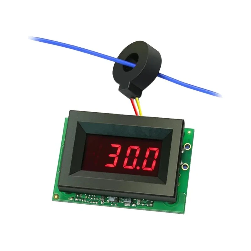 Murata Power Solutions Digital Ammeter 50 A AC, True RMS, Cutout 35.56 mm x 53.34 mm, ±0.4 % Accuracy ACA-20RM-4-AC4-RL-C
