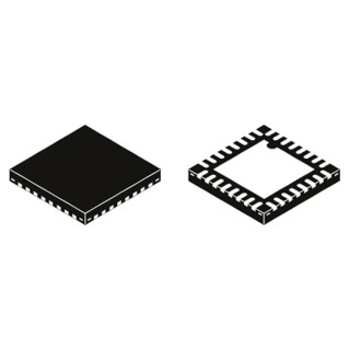 Microchip 32-Pin SQFN Ethernet Transceiver 1.62 V - 3.3 V 100 Mbps RMII Full Duplex/Half Duplex LAN8740AI-EN