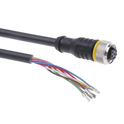 Turck Sensor Actuator Cable Female 8 Way Straight to Unterminated, 30V, 2m RKC8T-2/TXL