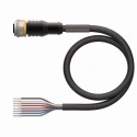 Turck Sensor Actuator Cable Female 8 Way Straight to Unterminated, 30V, 2m RKC8T-2/TXL