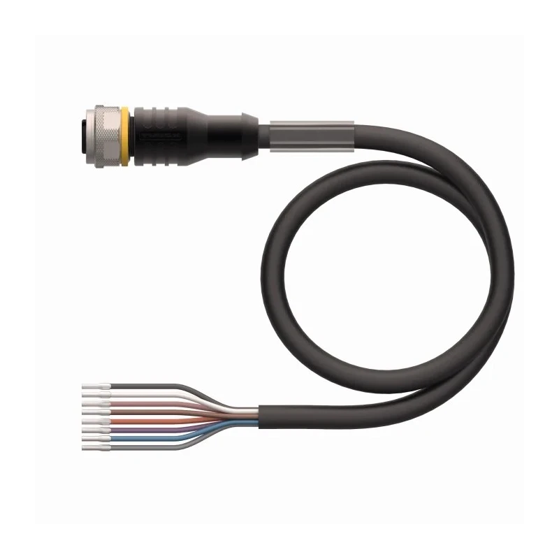 Turck Sensor Actuator Cable Female 8 Way Straight to Unterminated, 30V, 2m RKC8T-2/TXL