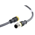 Turck Female 8 Way Straight to Male 8 Way Straight Sensor Actuator Cable 30V 2 m RKC8T-2-RSC8T/TXL