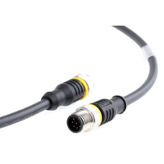 Turck Female 8 Way Straight to Male 8 Way Straight Sensor Actuator Cable 30V 2 m RKC8T-2-RSC8T/TXL