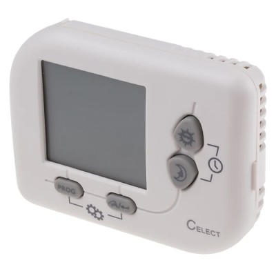 RS PRO Programmable Thermostat 240V AC, Temperature Range 5 to 35 °C, Max 50 °C Model 823-4958