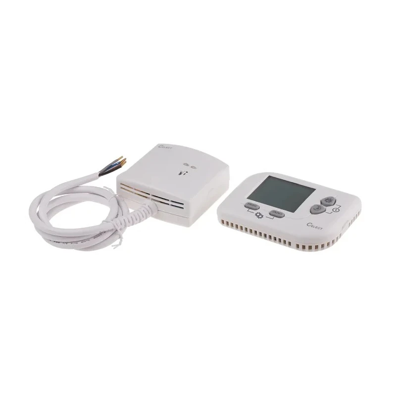 RS PRO Programmable Thermostat 240V AC, Temperature Range 5 to 35 °C, Max 50 °C Model 823-4958