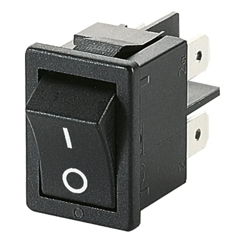 Marquardt DPST On-Off On-Off Rocker Switch Panel Black Actuator Polyamide Housing 10A 250V AC 15V DC 01858.0103-01