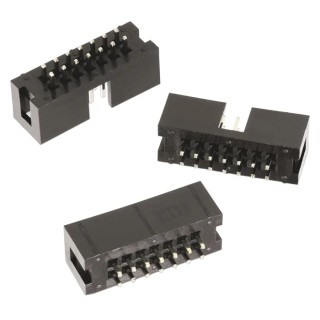 Wurth Elektronik WR-BHD Series Straight Cable PCB Header, 24 Contacts, 2.54 mm Pitch, 2 Row, Shrouded 61202421621