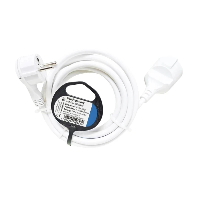 Kopp Extension Lead Kit 5m Cable Length 1 Socket Type F German Schuko 230V IP20 16A 143702083