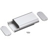Takachi Electric Industrial Silver Aluminium Handheld Enclosure Integral Battery Compartment IP40 IP67 112 mm x 35 mm