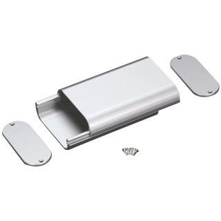 Takachi Electric Industrial Silver Aluminium Handheld Enclosure Integral Battery Compartment IP40 IP67 112 mm x 30 mm 