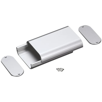Takachi Electric Industrial Silver Aluminium Handheld Enclosure Integral Battery Compartment IP40 IP67 112 mm x 30 mm 
