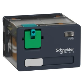 Schneider Electric DIN Rail Power Relay 24V DC Coil 15A Switching Current 4PDT RPM41BD