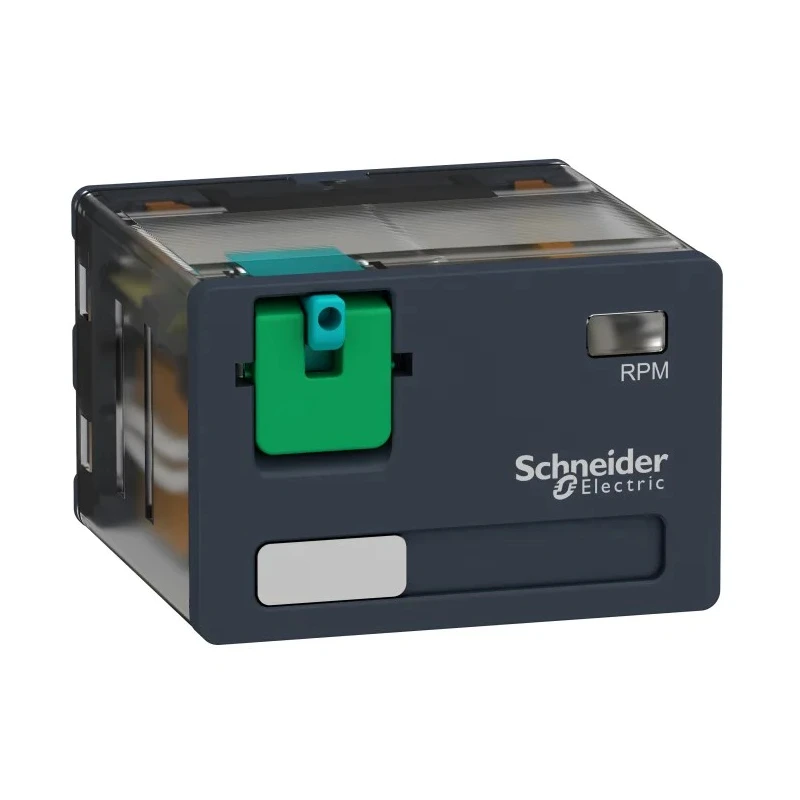 Schneider Electric DIN Rail Power Relay 24V DC Coil 15A Switching Current 4PDT RPM41BD