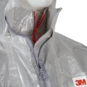 3M Grey Disposable Coverall Low Lint Anti-Static Laminate Material Unisex Hooded Size M 92 to 100 cm Chest 1.76m Length 4570M
