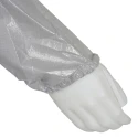 3M Grey Disposable Coverall Low Lint Anti-Static Laminate Material Unisex Hooded Size M 92 to 100 cm Chest 1.76m Length 4570M
