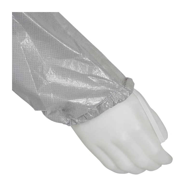 3M Grey Disposable Coverall Low Lint Anti-Static Laminate Material Unisex Hooded Size M 92 to 100 cm Chest 1.76m Length 4570M