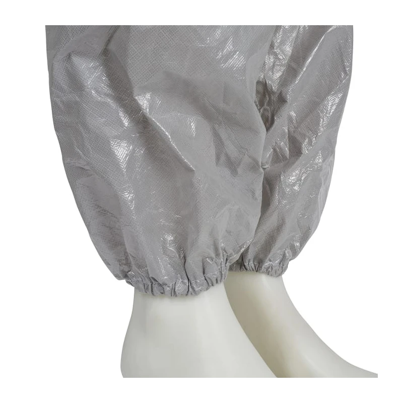 3M Grey Disposable Coverall Low Lint Anti-Static Laminate Material Unisex Hooded Size M 92 to 100 cm Chest 1.76m Length 4570M